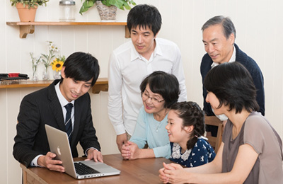 画像：利用者（ご家族）とのご相談のイメージ
